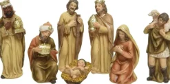Decoris Kerstgroep Poly 7 Fig. H11Cm Ntl/Gd Sale