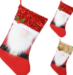 Koopman Kerst - Kerst Sok - Sok - Gnome - Met Pailletten - Glitter Sale