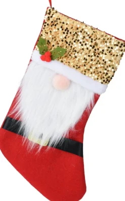 Koopman Kerst - Kerst Sok - Sok - Gnome - Met Pailletten - Glitter Sale
