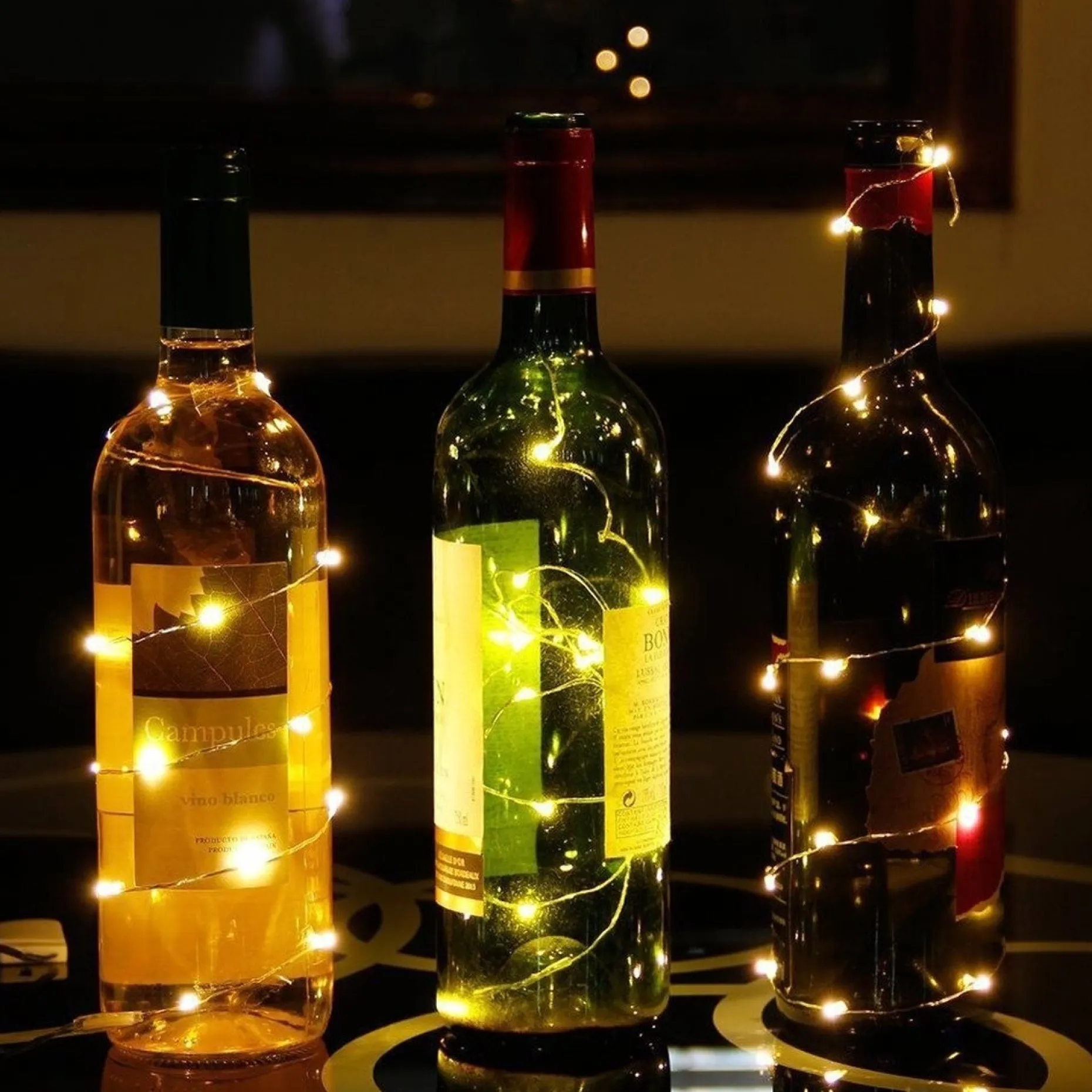 ABC-Led Lichtslangen^Kerst Koperdraad Led Verlichting - Rood - 5 Meter - Incl. Batterijen Rood Licht 5 Meter