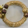 ZoeZo Design Kerstkrans - Bordeaux - Goud - Stro -Kunststof - O 40 Cm 39.5 Cm Flash Sale