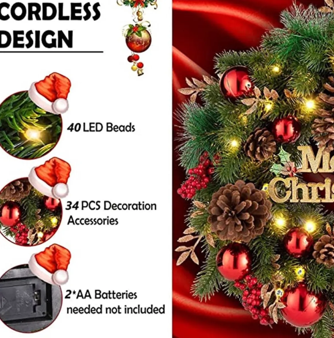 * Kerstkrans - Christmas Decoration Shop