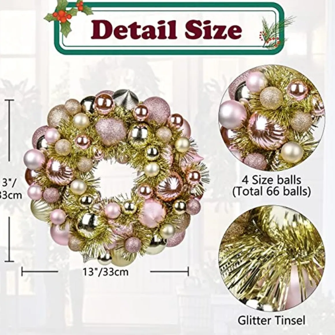 * Kerstkrans - Christmas Decoration Cheap