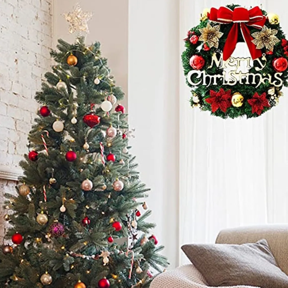 * Kerstkrans - Christmas Decoration Cheap