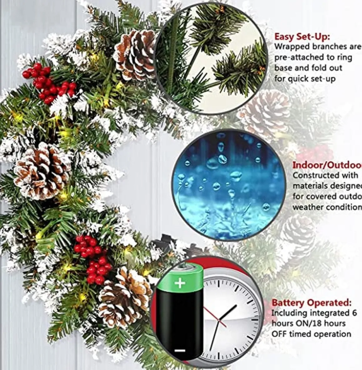 * Kerstkrans - Christmas Decoration Clearance