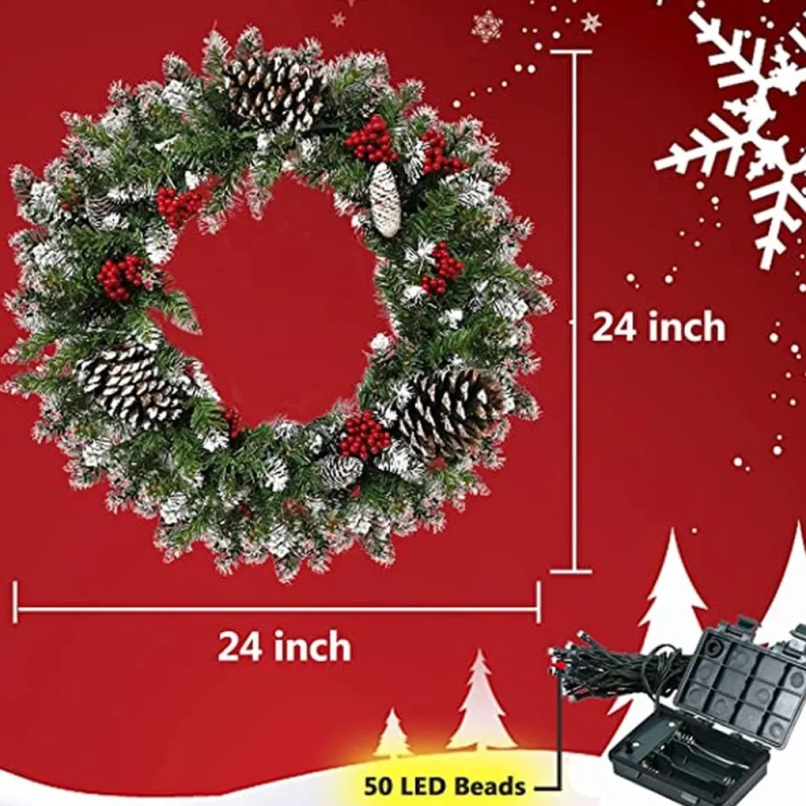 * Kerstkrans - Christmas Decoration Clearance