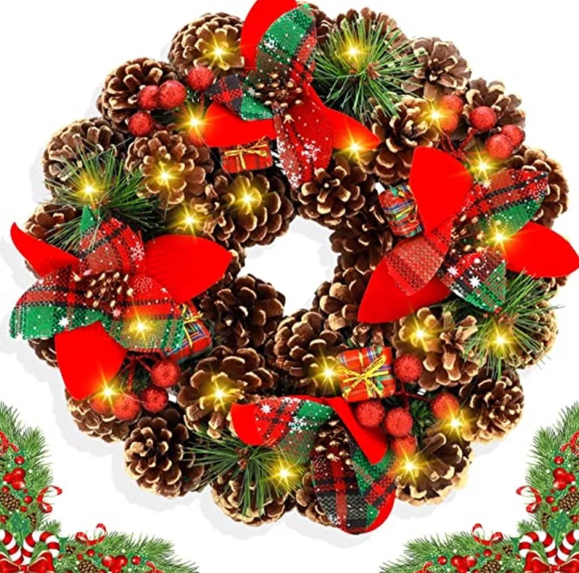 * Kerstkrans - Christmas Decoration Cheap