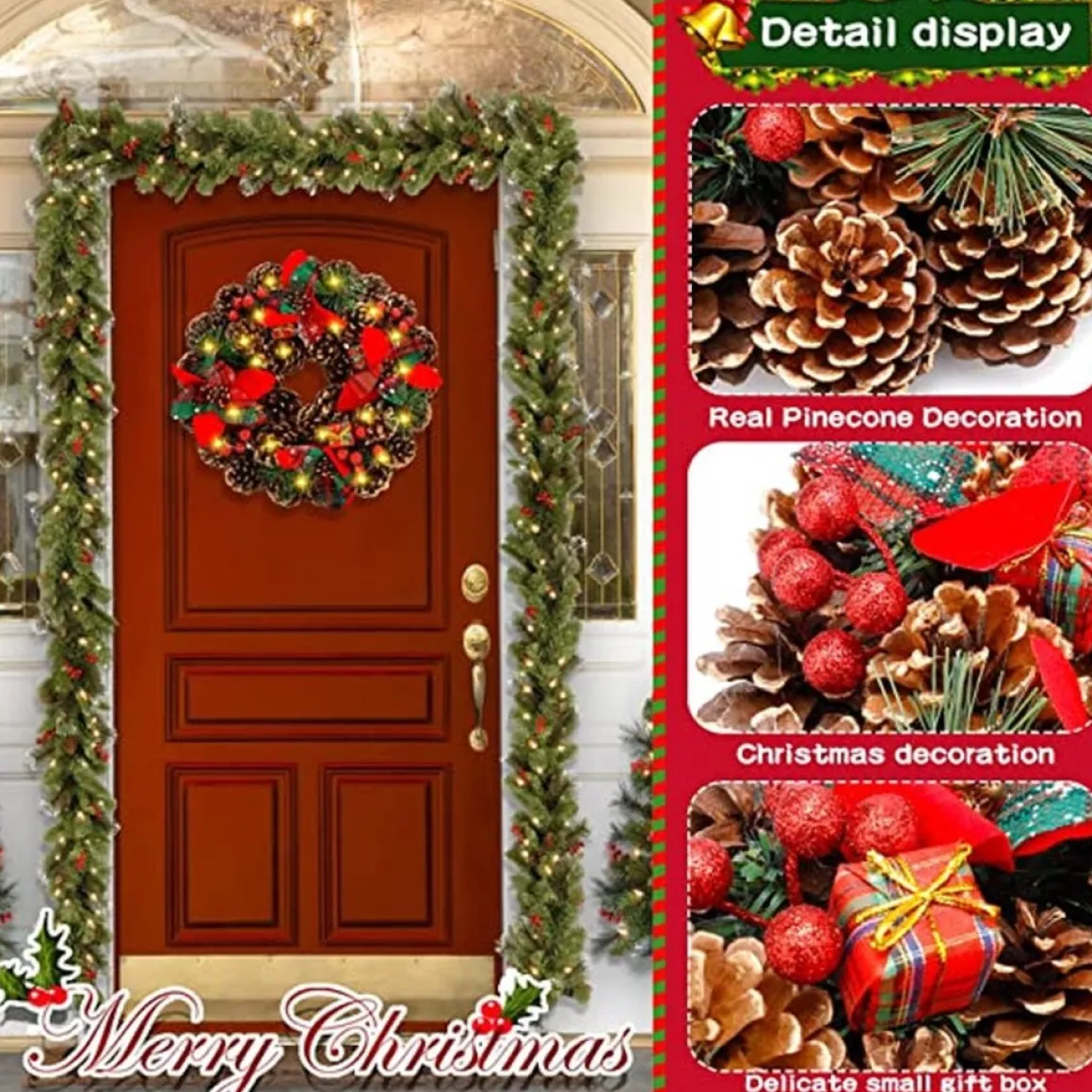 * Kerstkrans - Christmas Decoration Cheap