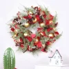 VentilatorBest Kerstkrans 45Cm - Verguldekleur Kerstballen Met Oudrood En Bruinelint - Kerstdecoratie - Kerstmis - Kunststof Outlet
