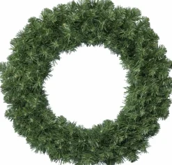 Decoris Kerstkrans/Dennenkrans Groen 35 Cm - Dennenkransen/Deurkransen Kerstversiering Store