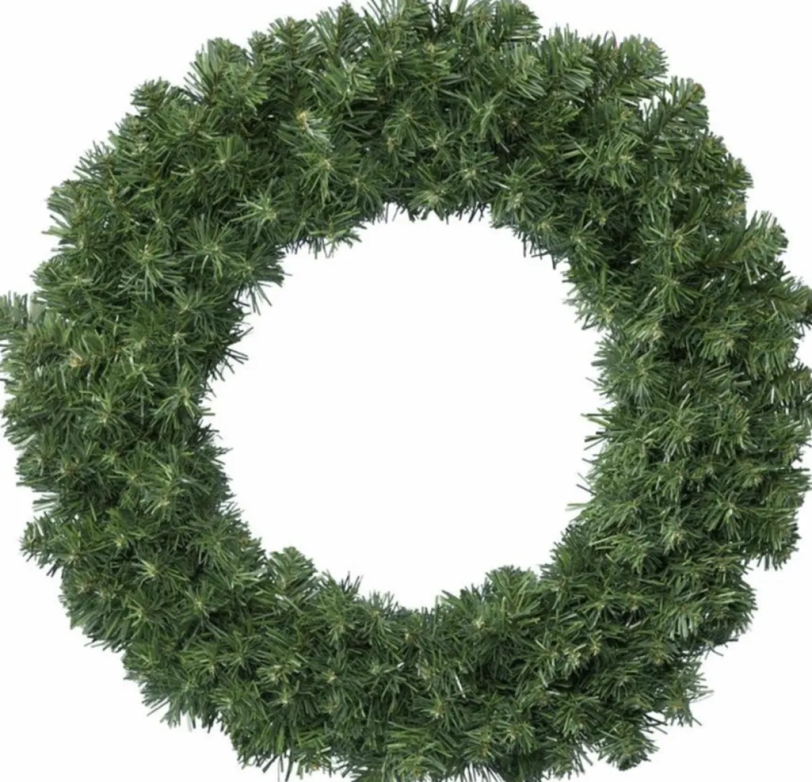 Decoris Kerstkrans/Dennenkrans Groen 35 Cm - Dennenkransen/Deurkransen Kerstversiering Store