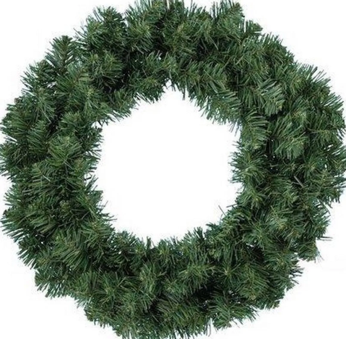 Decoris Kerstkrans/Dennenkrans Groen 35 Cm - Dennenkransen/Deurkransen Kerstversiering Store