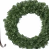 Decoris Kerstkrans - Groen - 35 Cm- Kunststof - Incl. Ijzeren Deurhanger Cheap