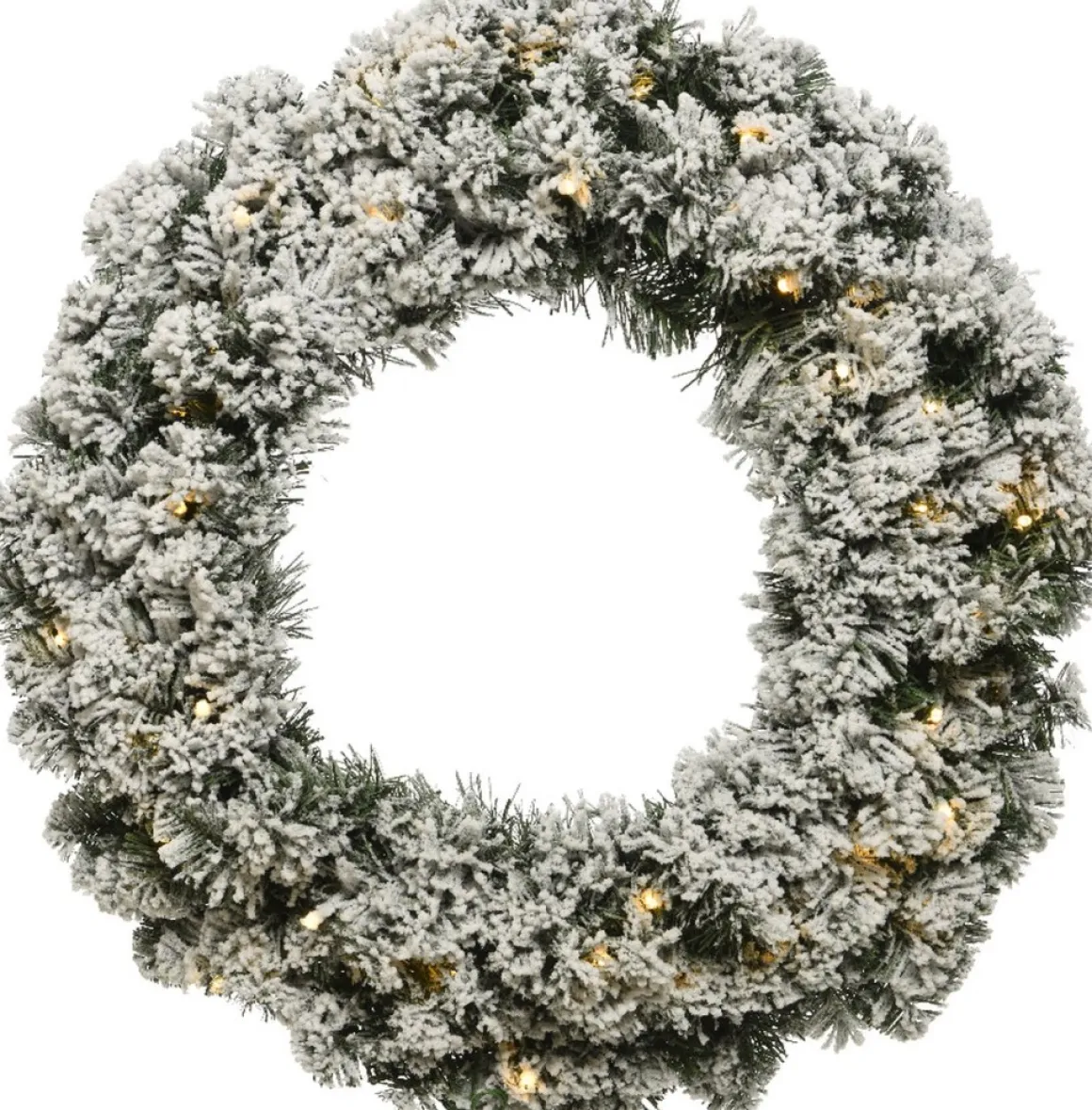 Lumineo Kerstkrans Imperial Met Sneeuw 60Cm En 50Led Lampjes Online