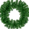 * Kerstkrans - Kunst Kerstdecoratie - Groen - Kunststof - Diameter 40Cm Cheap