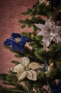 Naturn Christmas Kerstkrans Landelijk | O 30 Cm | Krans Landelijk Rond | Kerstdecoratie Deurkrans | Krans Voor De Kerst | Kerstversiering Kransen | Blauw Fashion