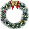 * Kerstkrans Led, Goud, 32 Cm, Kerstversiering, Deurkrans, Kerstdecoratie Best Sale
