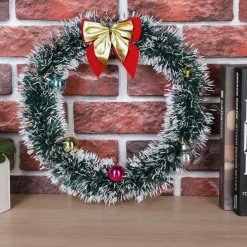 * Kerstkrans Led, Goud, 32 Cm, Kerstversiering, Deurkrans, Kerstdecoratie Best Sale