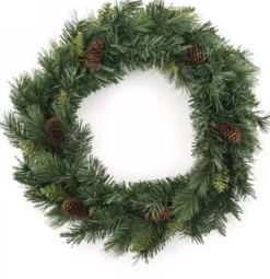 Fééric Lights and Christmas® Kerstkrans Met Dennenappels 40Cm - Mooie Winter Deurkrans Cheap