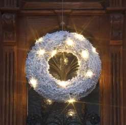 Zonder merk Kerstkrans Met Led Verlichting Rond 30Cm Cheap
