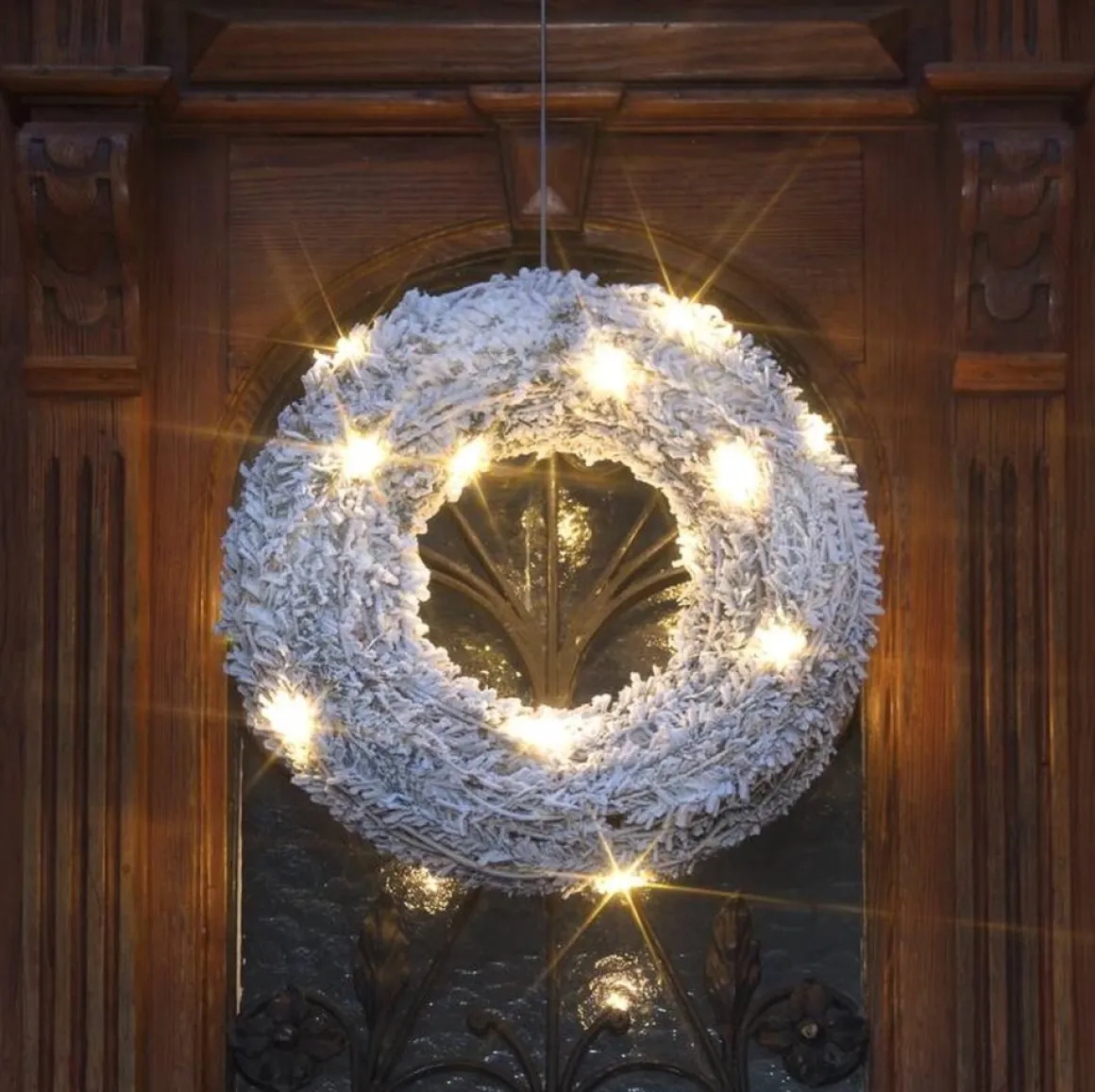 Zonder merk Kerstkrans Met Led Verlichting Rond 30Cm Cheap