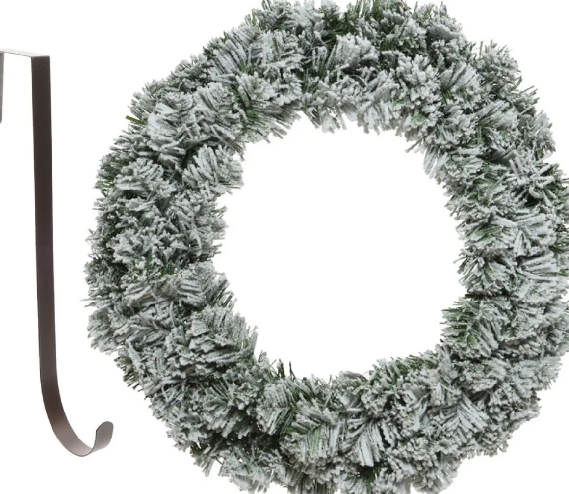 Decoris Kerstkrans - Met Sneeuw - 35 Cm- Kunststof - Incl. Deurhanger Shop