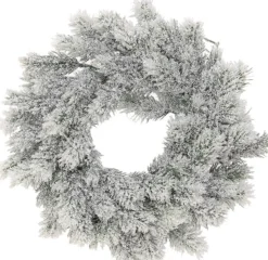 Decoris Kerstkrans - Met Sneeuw - D35 Cm - Incl. Verlichting Warm Wit Fashion