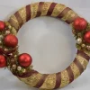 ZoeZo Design Kerstkrans - Rood - Stro - Kunststof - O 40 Cm 40.5 Cm Online