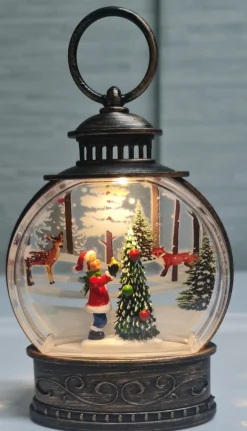 ‘Merkloos’’ Verlichte Kerstfiguren^Kerstlantaarn