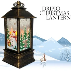 Dripio Verlichte Kerstfiguren^Kerst Lantaarn | Indoor Kerst Verlichting - Sfeer Verlichting - Lantaarn - Kerst Decoratie - Kerstversiering - Led - Kerstverlichting Binnen - Black Friday Sale