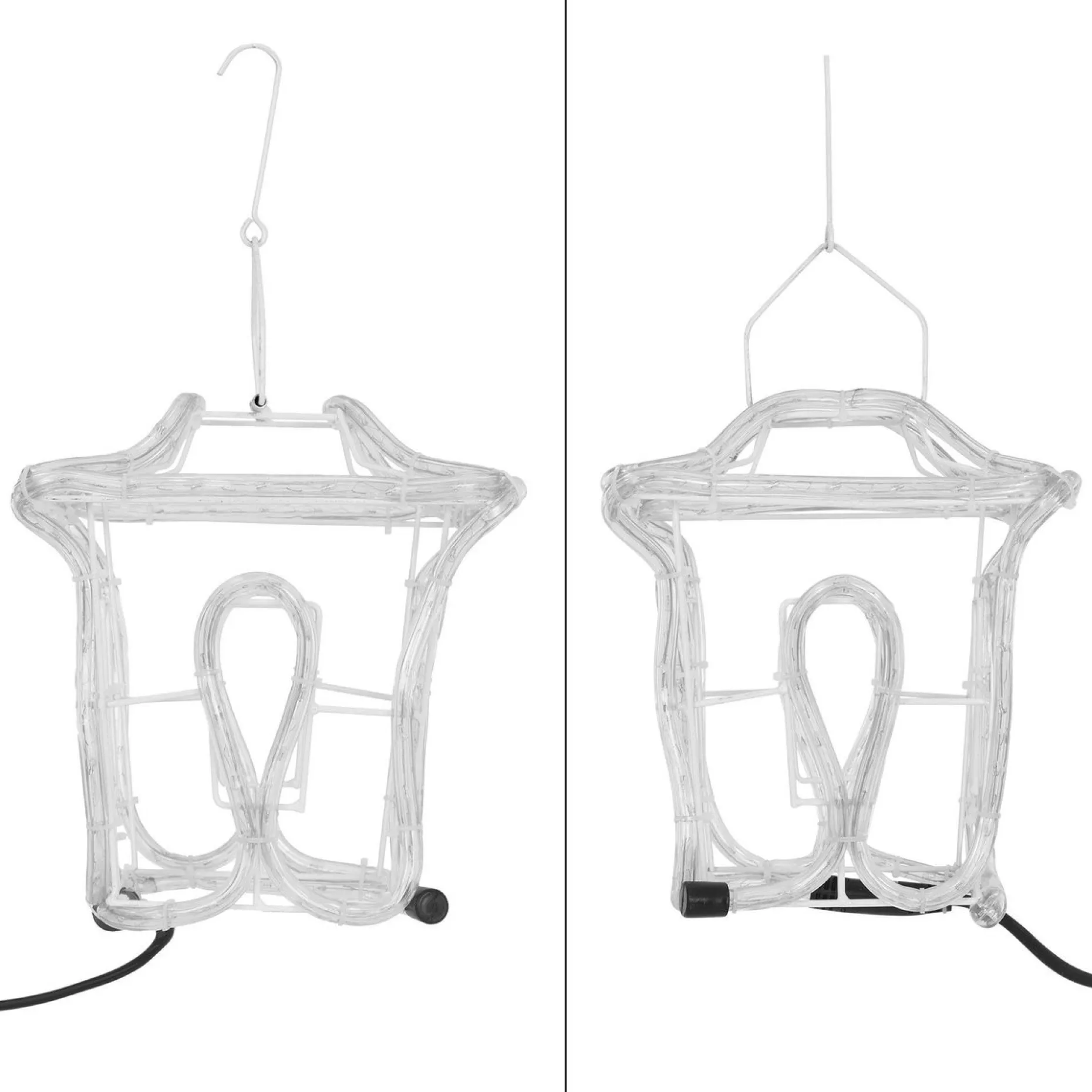 ecd-Germany Verlichte Kerstfiguren^Kerstlantaarn - Slangverlichting - 25Cm Hoog