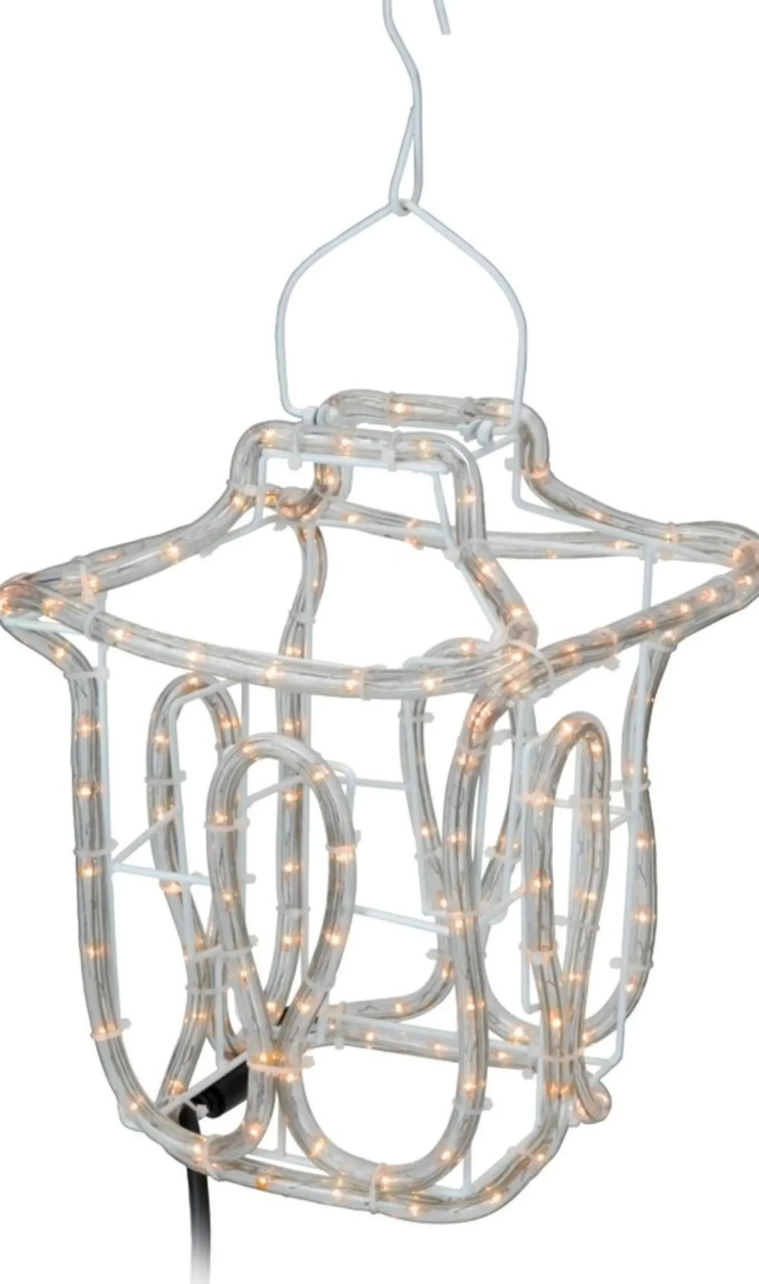 ecd-Germany Verlichte Kerstfiguren^Kerstlantaarn - Slangverlichting - 25Cm Hoog