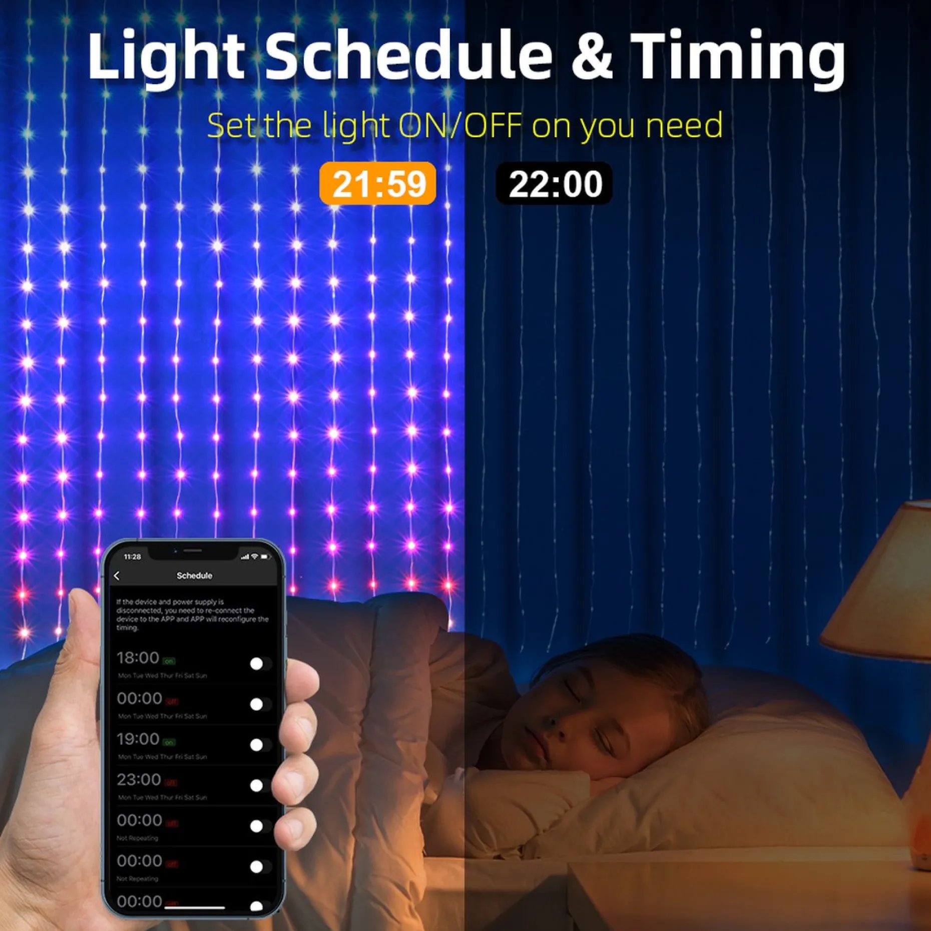 * Lichtgordijnen^Kerst Led Gordijn - Rgb Belichting - Led Verlichting - Patronen Instellen - 400 Leds