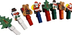 gelukisgoedkoop Kerst Magneet Knijpers 8 Stuks, Kerstman, Sneeuwpop, Beertje, Kerstboom Flash Sale