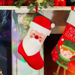 Sass u0026 Belle Kerstman Christmas Stocking Van Sass & Belle - Decoratie Kerstsok Met De Kerstman Flash Sale