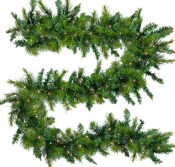 Merkloos Kerstslinger 'King Tree' – Met Led - Guirlande - Kerstversiering - 270 Cm Fashion