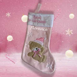 Iemandverrassen Kerstsok Baby's 1St Christmas Blauw Met (Eigen) Naam (Roze Helaas Uitverkocht) Online