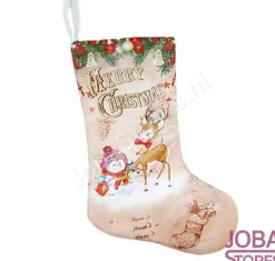 JobaStores® Kerstsok Beige C (30X20Cm) Shop