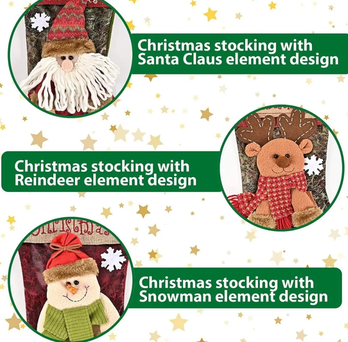 YUMI Kerstsokken/Kerst Decoratie/Thema Sneewman/44Cm New