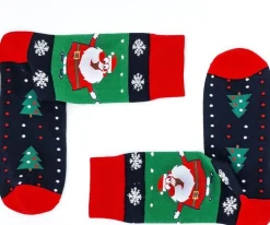 Merkloos’ Kerstsokken 36-40 "Kerstman Met Hele Dunne Benen" Store