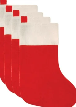 Henbrandt Kerstsokken - Rood - 4 Stuks - 41 Cm - 20 X 41 Cm - Polyester Online