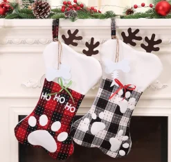 Merkloos Kerstsok Voor De Hond Ruit Sale