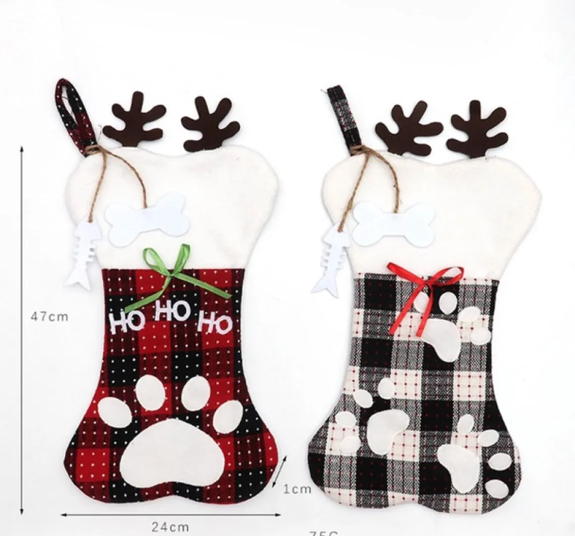 Merkloos Kerstsok Voor De Hond Ruit Sale