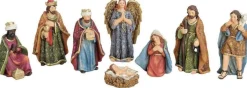 Advent Kerststal Antieke - Set Van 8 Stuks (3 -11 Cm) Hot