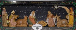 Merkloos Kerststal Beelden / Figuren 8 Stuks In Doos 39 X 16 X 6,5 Cm - Religieuze Kerstbeelden / Kerststallen Figuren Cheap