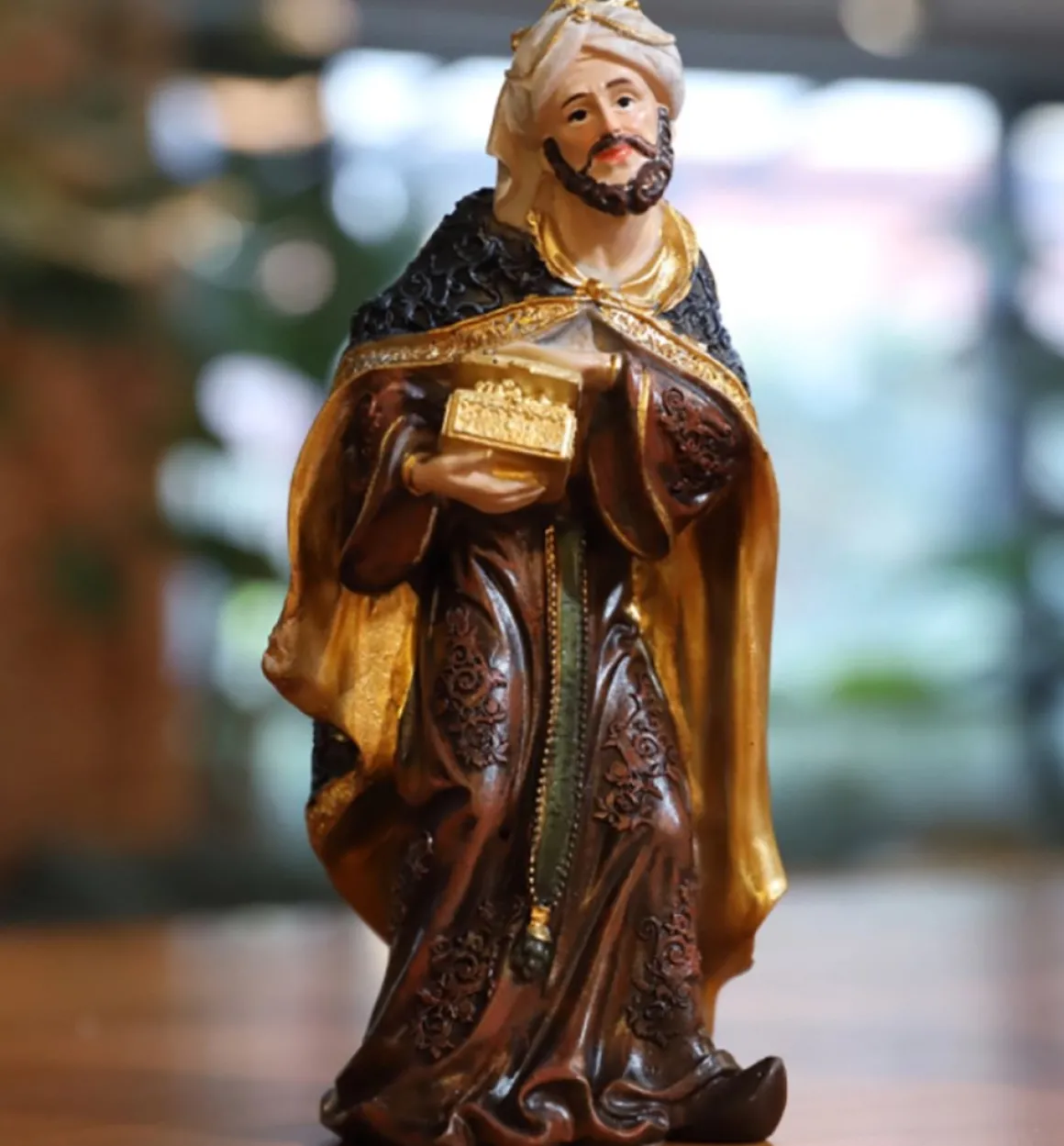 Merkloos Kerststal - 30 Cm Kerstfiguren - 11 Beeldjes - Kerstdecoratie - Maria - Jesus - Joseph - Wijze Mannen - Dieren - Bijbel - Polystone Online