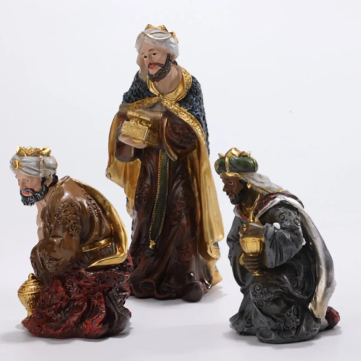Merkloos Kerststal - 30 Cm Kerstfiguren - 11 Beeldjes - Kerstdecoratie - Maria - Jesus - Joseph - Wijze Mannen - Dieren - Bijbel - Polystone Online