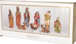 Nampook Kerststal Figuren - Kerstgroep - Kerstbeeldjes Voor Kerststal - H=10Cm - Set Van 9 Stuks Outlet
