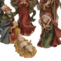 Merkloos Kerststal Figuren - 26X6X22 Cm - 11 Delig Outlet