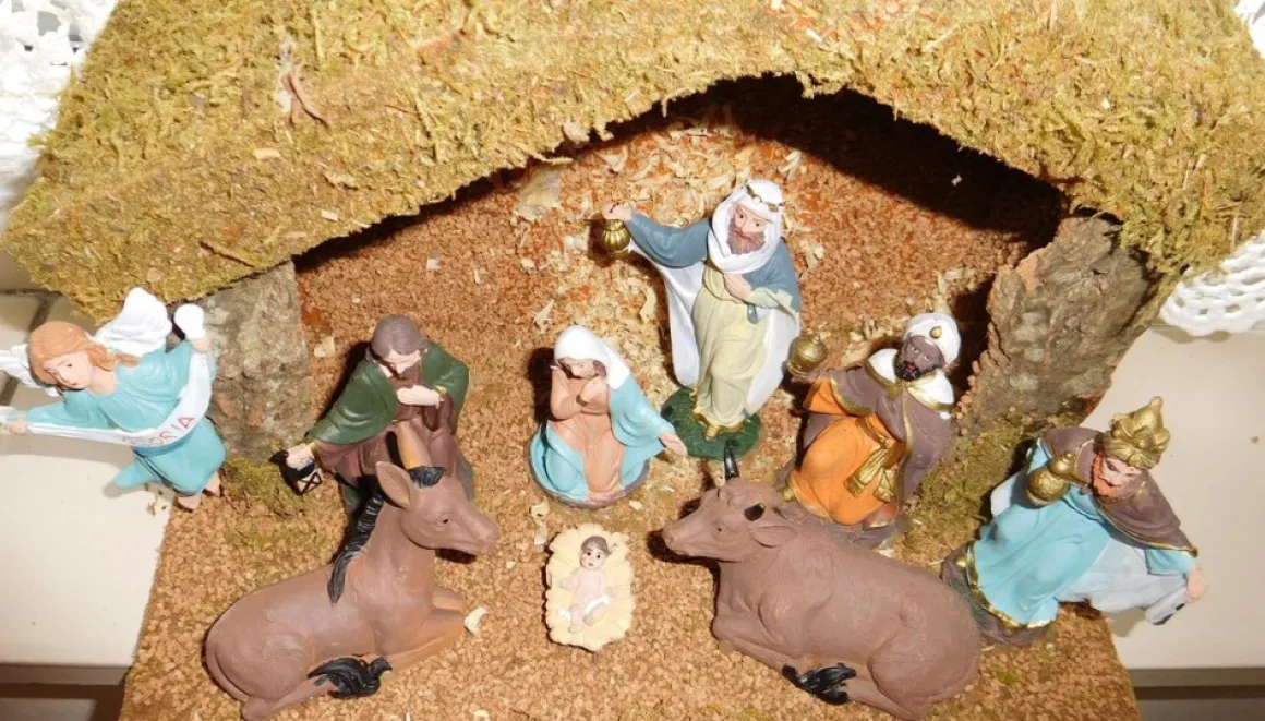 Bouwman Kerststal Hout Met 9 Beeldjes 014 Discount